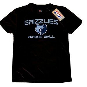 Majestic Mens' NBA Grizzlies Basketball Short Sleeve NBA T-shirt Small S